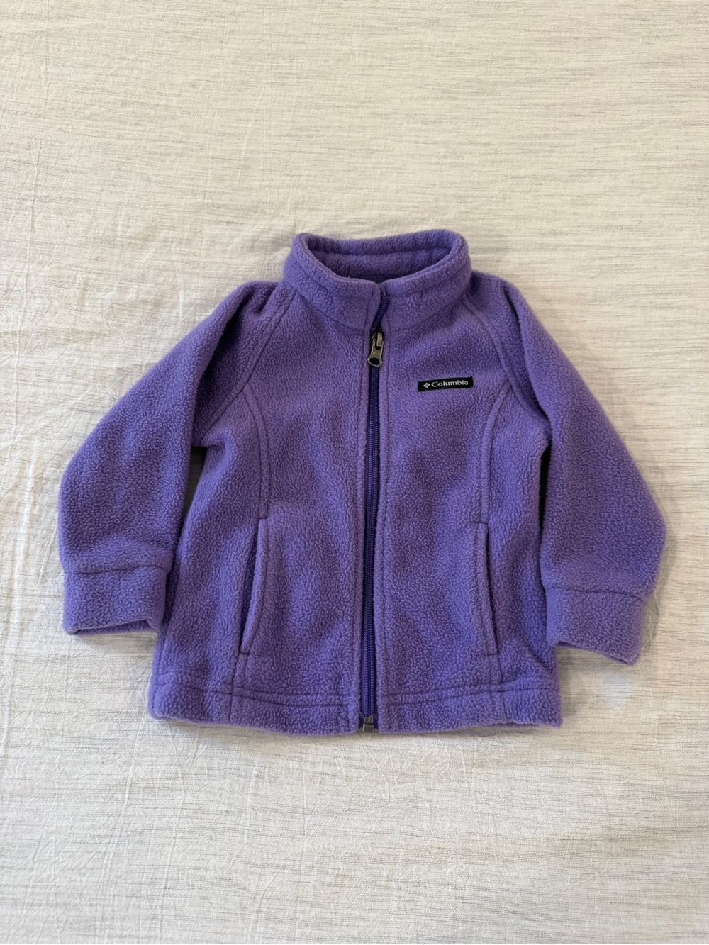 Columbia Kids Purple Full-Zip Fleece Jacket